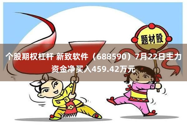 个股期权杠杆 新致软件（688590）7月22日主力资金净买入459.42万元